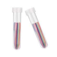 58Pcs Large Eye Bent Tip Needle, Big Eye Curved Needle Aluminum