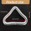 3.8cm Triangular Rings Buckles Connectors High Strength Erosion 3
