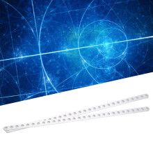 3102-0029-0232 1 Pair Silver Aluminum Plates 4x8x232mm for Robotics
