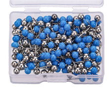 200/700Pcs Multicolored Sewing Pin-Blue and silver mixe