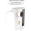 Automatic Mouthwash Dispenser Wall Mounted 600ml Touch Control LED Display with 2 Reusable Cups 4