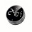 (Black Silver) Wood Grain Rotary Timer Kitchen Cooking Timer LED Countdown Timer Electronic Timer Time Management Tool Round Timer 8