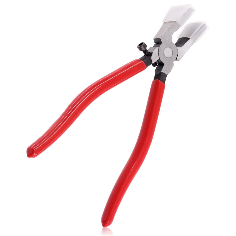 Glass Running Pliers With Curved Jaw And Rubber Tips For Stained Glass Cutting And Breaking 9347817517590