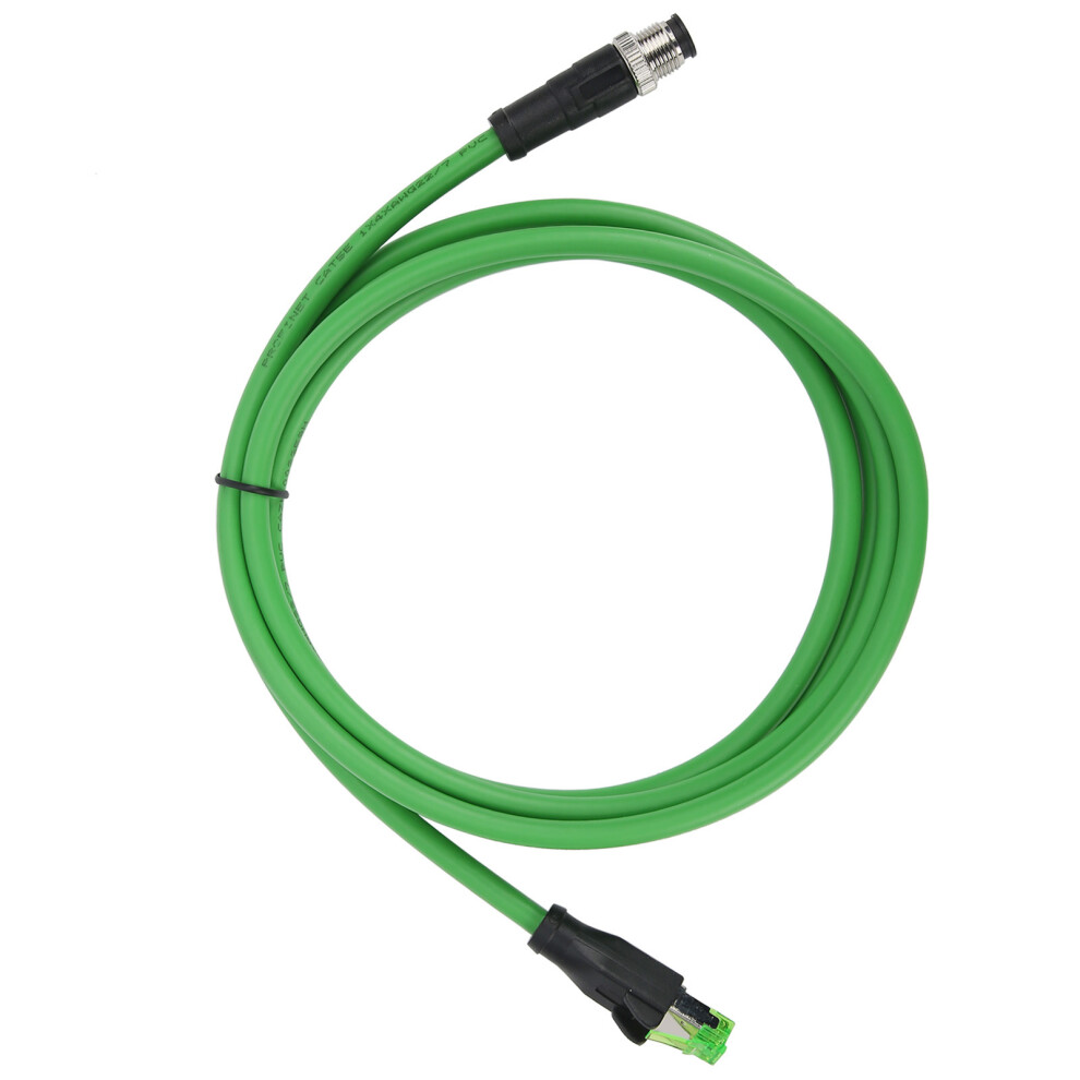 M12 Rj45 Patch Cord Ethernet Shielded Cable 3M 4-Pin Cat5e Ip67 9471379318941