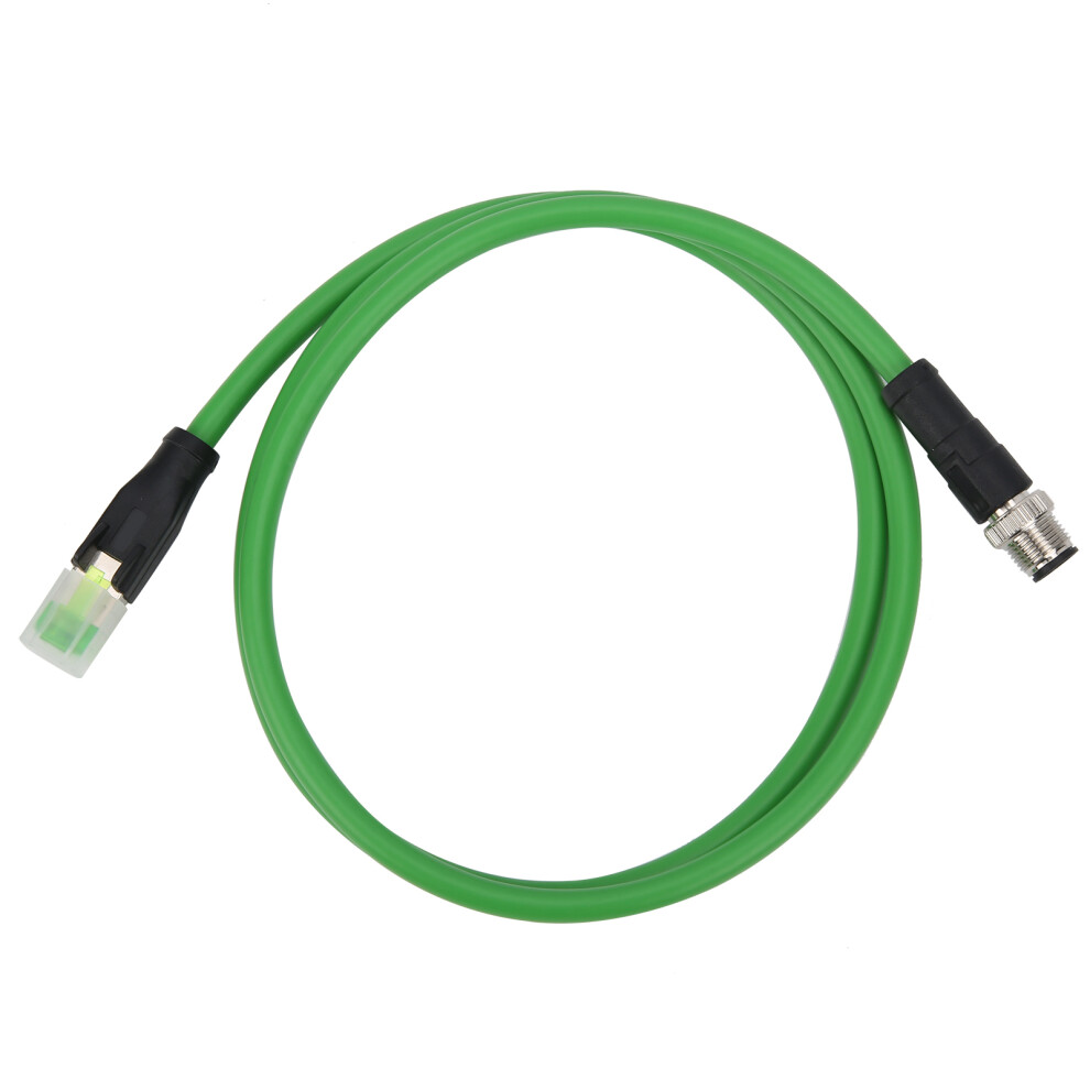 Durable 1M M12 To Rj45 Ethernet Cable 4Pin Ip67 For Industrial Apps 6951379318958