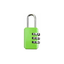 Green 3Dial Combination Padlock for Suitcase and Travel Luggage Lock