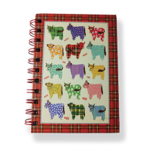 Scottish Highland Cow Tartan Multi Coo A6 Notebook