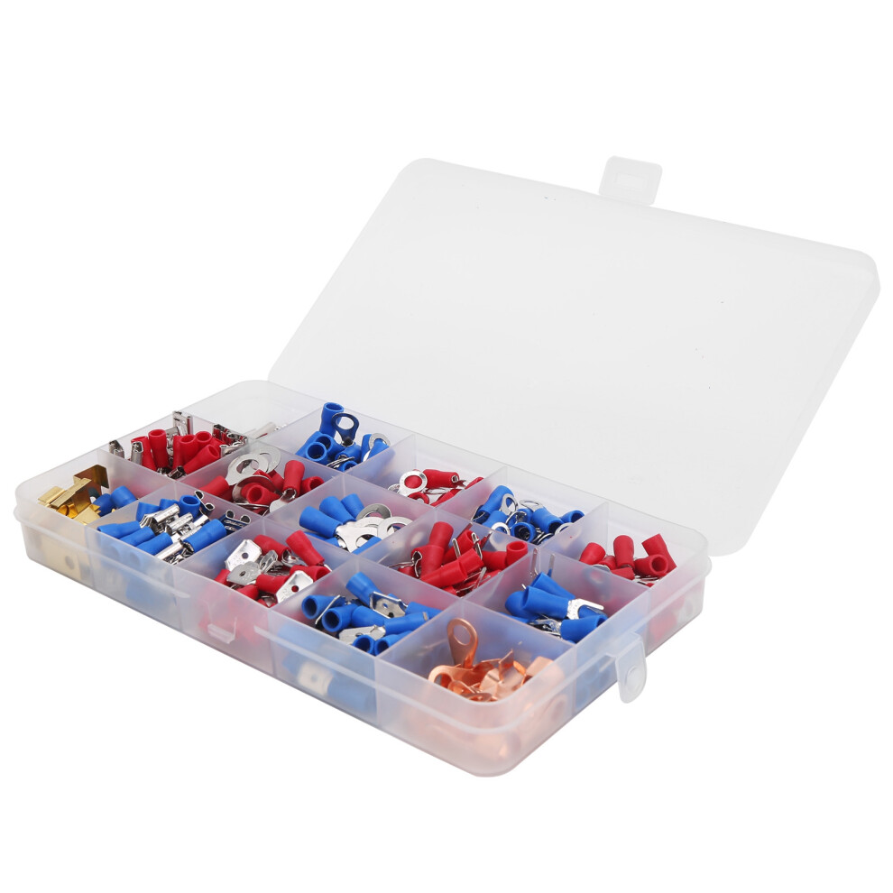 300Pcs Insulated Tin Brass Wire Terminal Connectors, Flame Retardant 4661379319887