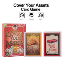 (ANOMIA Anonymous Card)Cover Your Assets Card Game, Family Party Strategy Game, Asset Protection Fun for 2-6 Players, All English Version