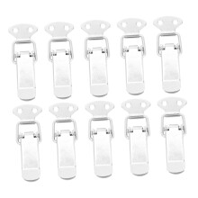 10pcs Steel Toggle Latch Cabinet Lock Hasp Durable Secure Lock for Doors Tool Boxes 7.2x2.7cm