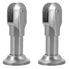 2 Pcs Toilet Stand Toilet Partition Feet Restroom Alloy Support Leg Stainless Steel Restroom Partition Feet