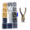 180Sets 6mm/8mm/12.0mm Leather Rivets 4 Color Double Caps Rivets 1
