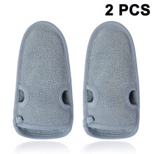 Bamboo Bliss: Peelinghandschuhe mit ergonomischem Design für ein wohltuendes und effektives Spa-Erlebnis zu Hause, für Halloween-Partys und