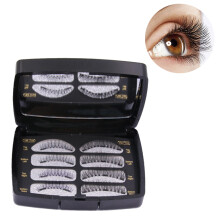 Wiederverwendbare Magnetwimpern für einen natürlichen Look, einfache Anwendung mit beiliegender Pinzette und verstellbare Länge für