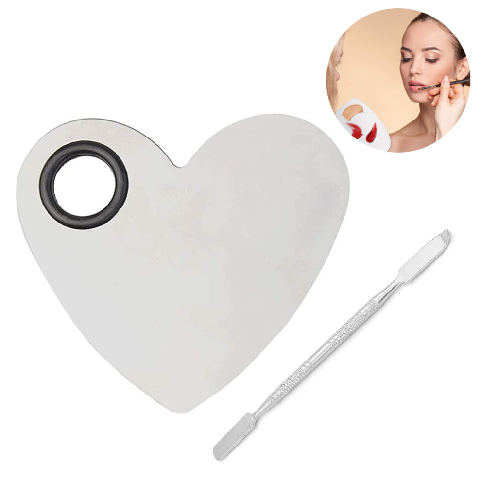 Stainless Steel Makeup Palette, Professional Grade For Mixing Foundation And Color Makeup Product Mix For Halloween Parties For Nightclubs
