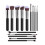 Makeup Tool Revolution: Επαγγελματικό σετ πινέλων μακιγιάζ, συνθετικές ίνες, στερέωση 2