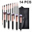 Makeup Tool Revolution: Επαγγελματικό σετ πινέλων μακιγιάζ, συνθετικές ίνες, στερέωση 1