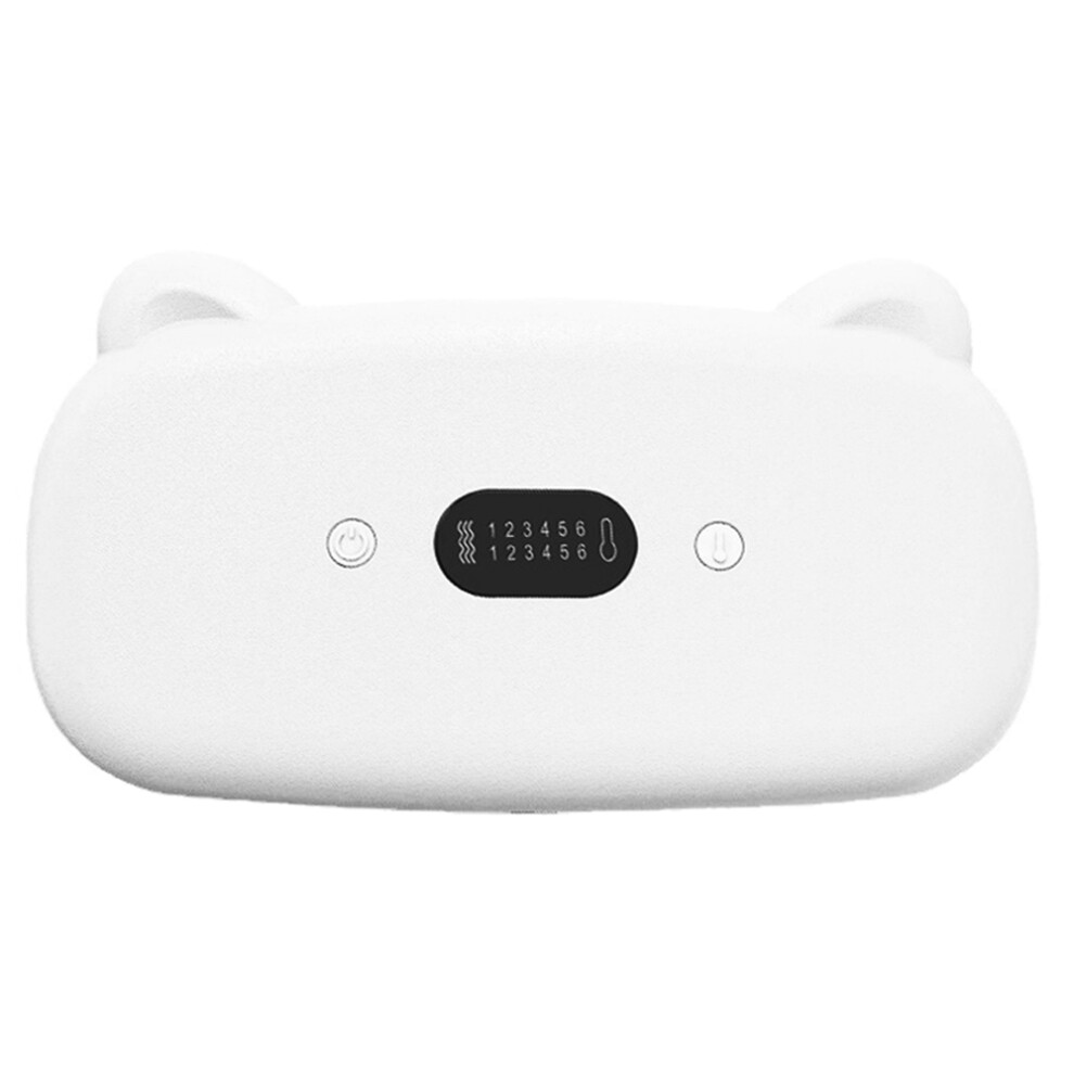 Abdominal Massager for Period Pain Relief, Portable Cordless Heating Pad with Fast Heating Technology & Adjustable Elastic Band, Customizable Massage