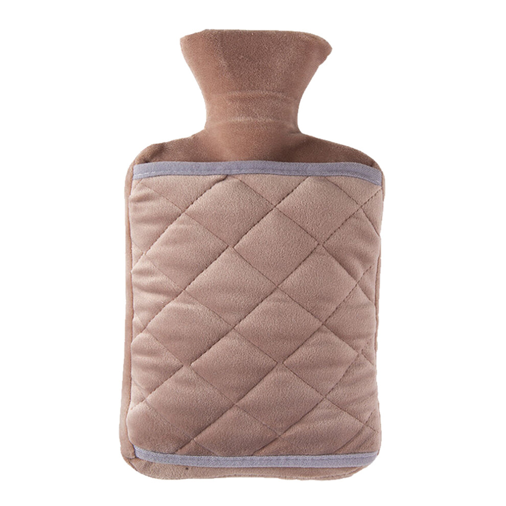 Hot Water Bottle, Thicken Rubber Wide Mouth, Soft Plush Cover, Heat Therapy For Aches, Cold Compress Functionality, Odorless And Recyclable, Anti-Exp