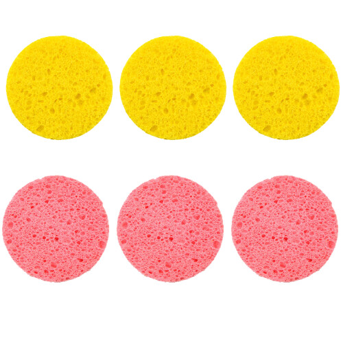 Φορητά σφουγγάρια προσώπου, μη ερεθιστικά για ευαίσθητο δέρμα, ιδανικά για