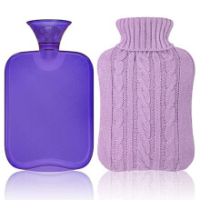 Leicht zu befüllende Wärmflasche zur Schmerzlinderung, auslaufsicheres Design mit weichem Bezug, hält die Wärme gut und ist vielseitig einsetzbar