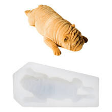 Fondant-Silikonformen in Hundeform für Schokoladenmousse,-5