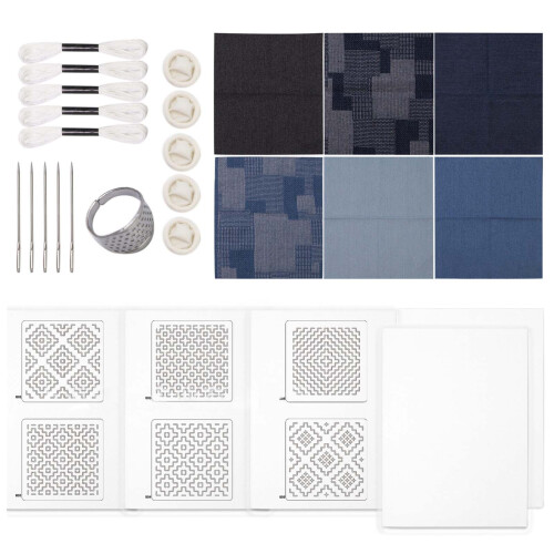 Stickgarn-Nadel-Stickmuster-Transferpapier-Set zum-Kombination B
