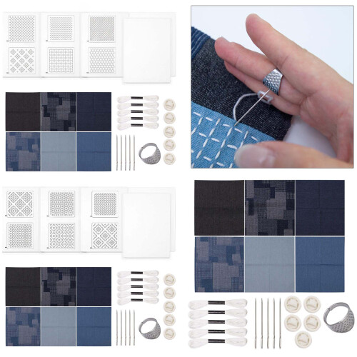 Stickgarn-Nadel-Stickmuster-Transferpapier-Set zum-Kombination B 2