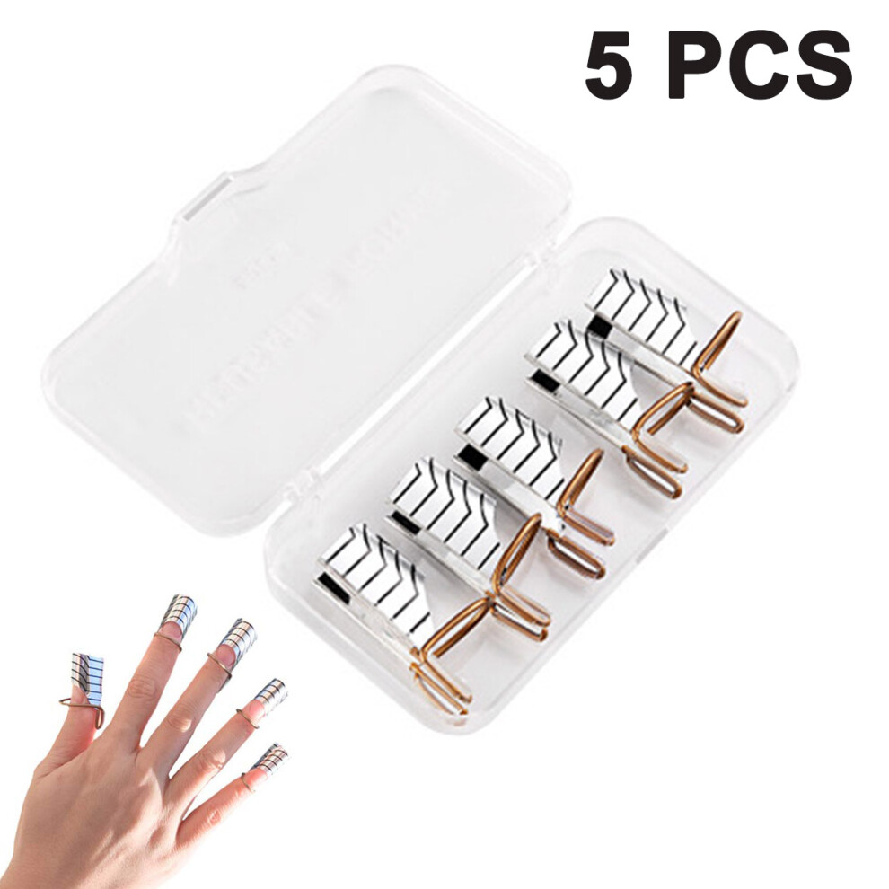 Adjustable Fit, Reusable Nail Forms With Durable And Sturdy Construction, Smooth Water-Proof Layer For Professional Nail Salon Equipment, Nail Mani