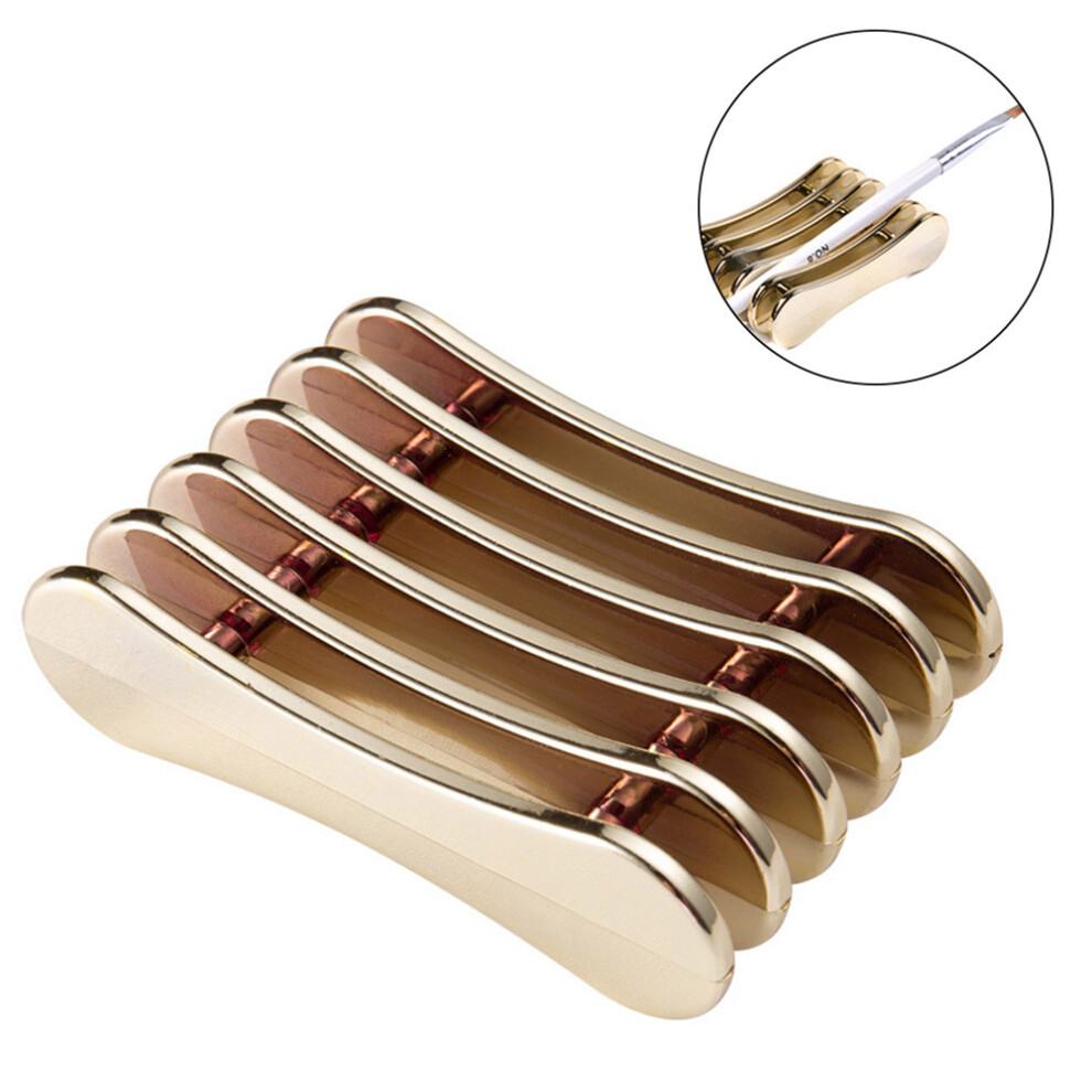 The Stylist's Secret Weapon, Electroplated Metal Stand, Painting Pen Holder, Nail Art Brush Holder, A Gift For The Artistic Soul For Nightclubs