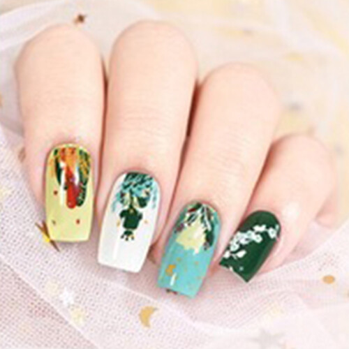 DIY Nail Art από ανοξείδωτο ατσάλι για σχέδια λουλουδιών γεωμετρικές γραμμές φύλλα 1
