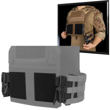 Quick Detachable Buckle For Tactical Vest MOLLE Plate Side Belt Straps, 2 Pack Black