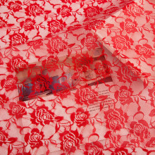 Ruban de tissu de dentelle de largeur de l'équilibre 150cm-Rouge