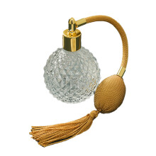 Parfumflesje in antieke stijl met gaasstructuur, draagbaar ontwerp en verfijnde afwerking, vintage kristallen parfumflesje voor tijdloze elegantie in