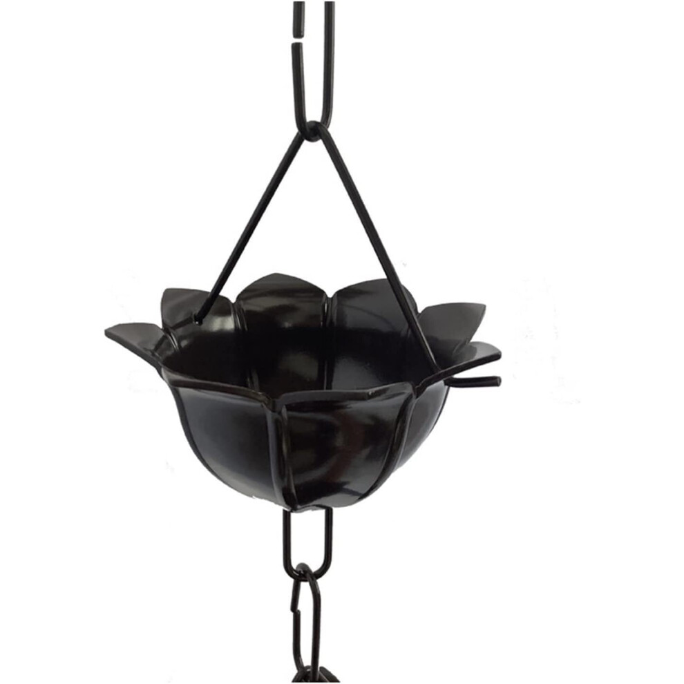 Rain Chain For Downspouts Aluminum Alloy Wide Cup Design Rustresistant Outdoor Gutter Extension 9044945352696