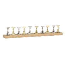 Magnetic Nail Practice Stand For Innovative Nail Art Creations, Nanoglue Included, Wooden Base Ensures Durability And Aesthetics, Ideal For Beginners
