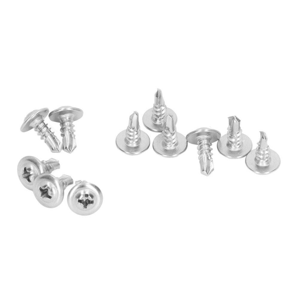 Self Tapping Screw 410Ss 4.8X13mm 100Pcs With Washers For Metal & Wood 7901375748432