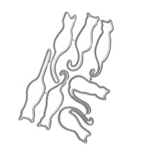 Cats Cutting Dies Carbon Steel Die Cut Metal Embossing Templates