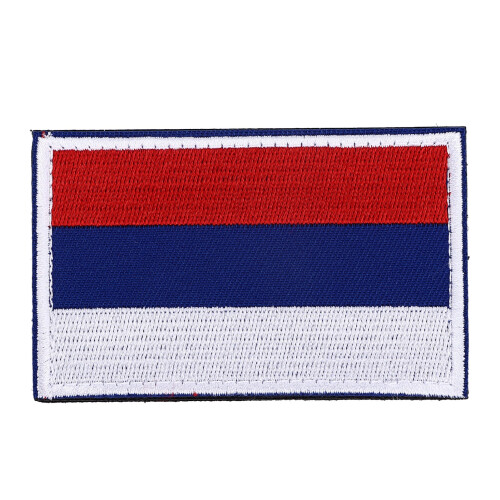 Versatile Russia Flag Patch Embroidered Hook & Loop for Hats & Bags 1