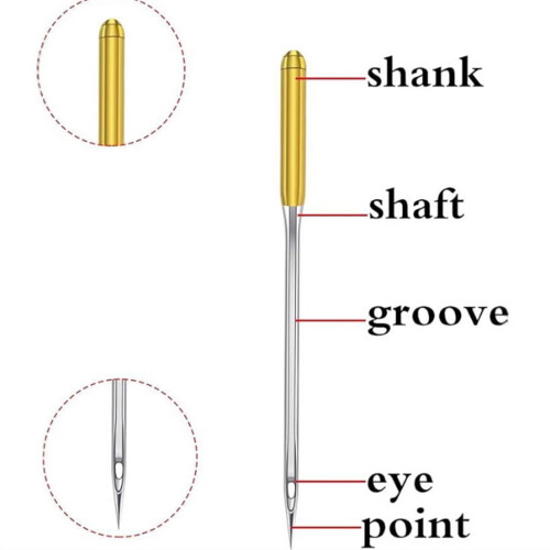 5Pieces Regular Point Needle for Domestic Sewing-Purple 2