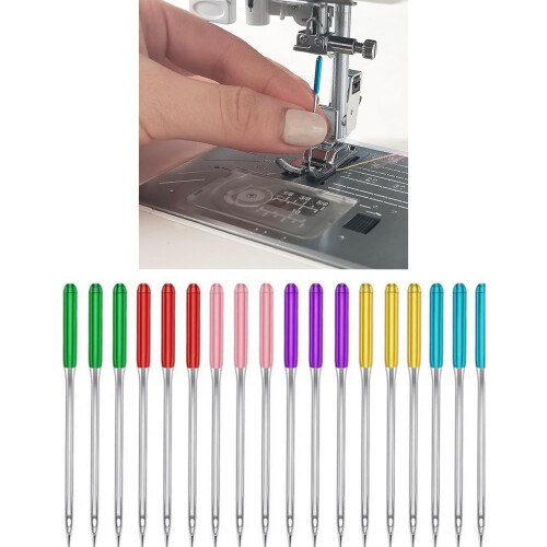 5Pieces Regular Point Needle for Domestic Sewing-Purple 1