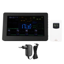 High Precision Weather Station With Humidity Temperature Wind Pressure Monitoring And Solar Powered 9 In 1 Sensor For Complete Environmental Insight