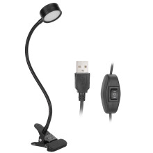 Fleksibel skrivebordslampe, svanehalsleselampe med dobbel fargetemperaturjustering og god varmespredning for stabil lysopplevelse