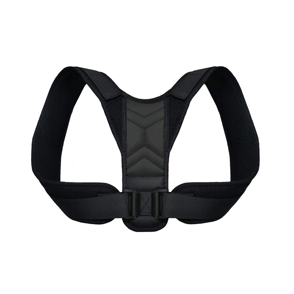 Adjustable Posture Corrector Unisex XLarge Black Posture Brace For Upper Back Clavicle Support And Pain Relief