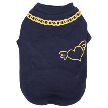 Katoenen T-shirt/hondenvestje zonder mouwen met opvallend patroon, stijlvol, lichtgewicht, zachte stof, ademend en comfortabel, geschikt voor kleine