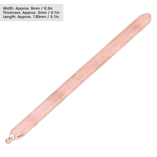 130mm Brass Heat Pipe for Laptop Cooling Thermal Conductive Computer Component 2