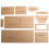 Short Wallet Leather Pattern Design Template DIY Handicraft Acrylic Template Set Durable Transparent Precise for DIY Crafters 1