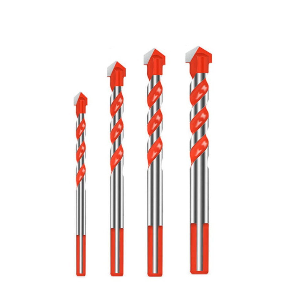 312Mm Triangle Drill Bit Set Diamond Masonry Bits For Ceramic Tile Concrete Brick Wood Glass 4 Piece Orange 9187378850206