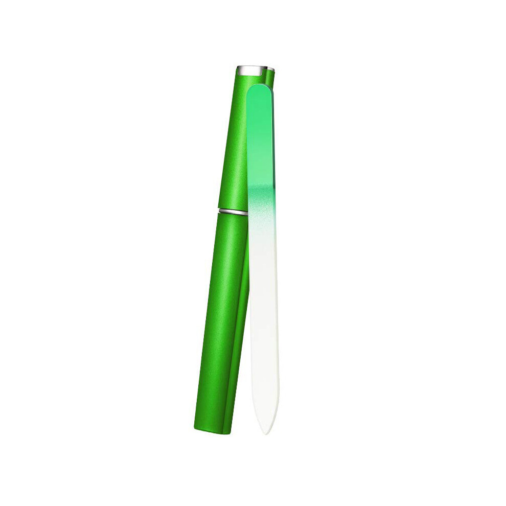 Double-Sided Etched Crystal Glass Fingernail File, Effortlessly Shapes Nails With Gentle Care, Seal Keratin Layers, Travel-Essential, Reusable Lifeti