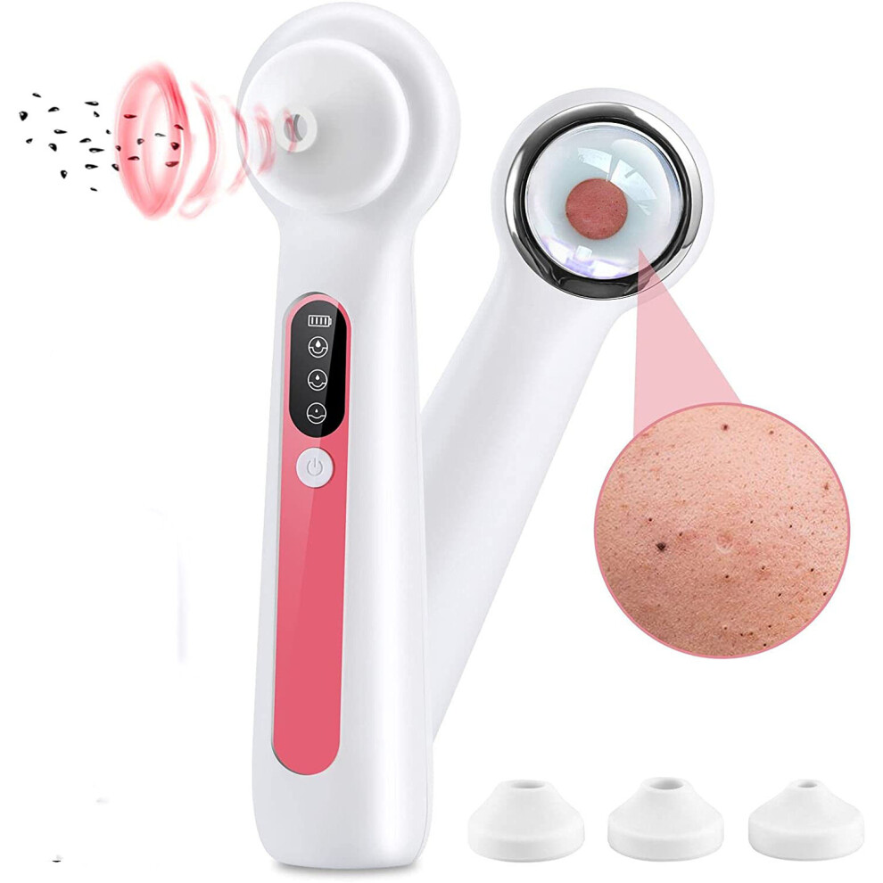 Innovative Blackhead Remover Vacuum, Positive&Negative Ion Massage Feature Added, Vacuum Suction Technology Ensures A Deep Cleansing Facial Experien